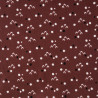Algodón estampado BUNDY Baldosa roja / Negro